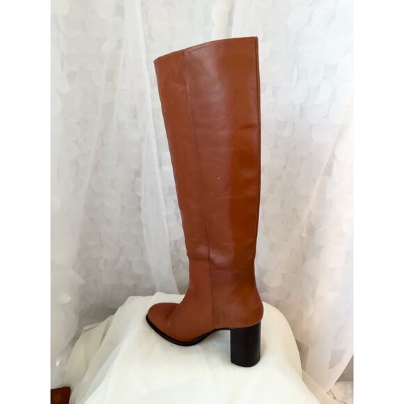 Free People TALL OTK GEORGIE Over the Knee Heeled Boots Caramel Brown 39 US 8 - Picture 6 of 11